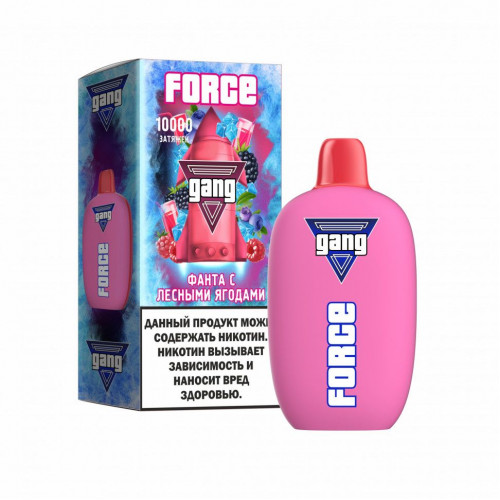 Электронная сигарета GANG Force 10 000 Фанта с лесными ягодами
